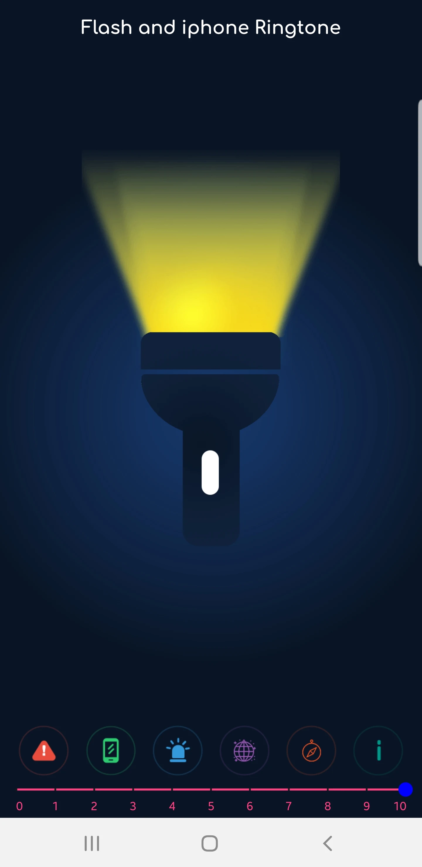 Ringtone iphone Flash alert screenshot